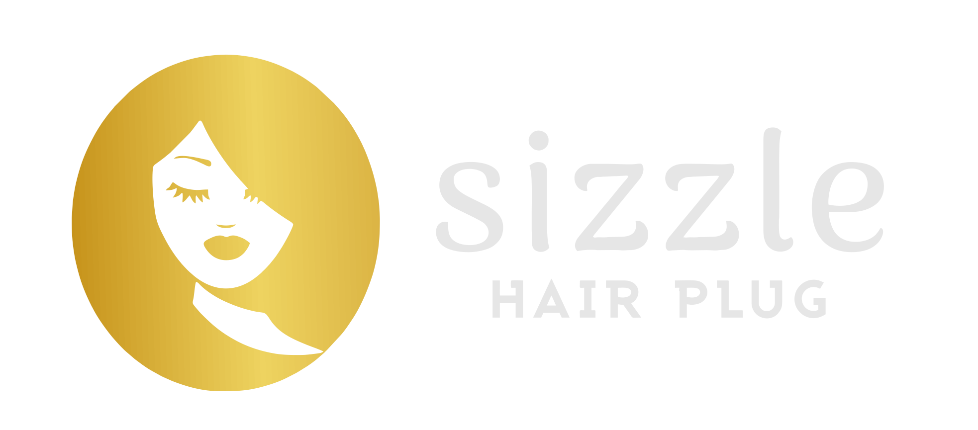 shizzle hair plug logo gold