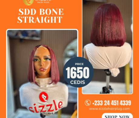 SDD Short bone straight hair wig